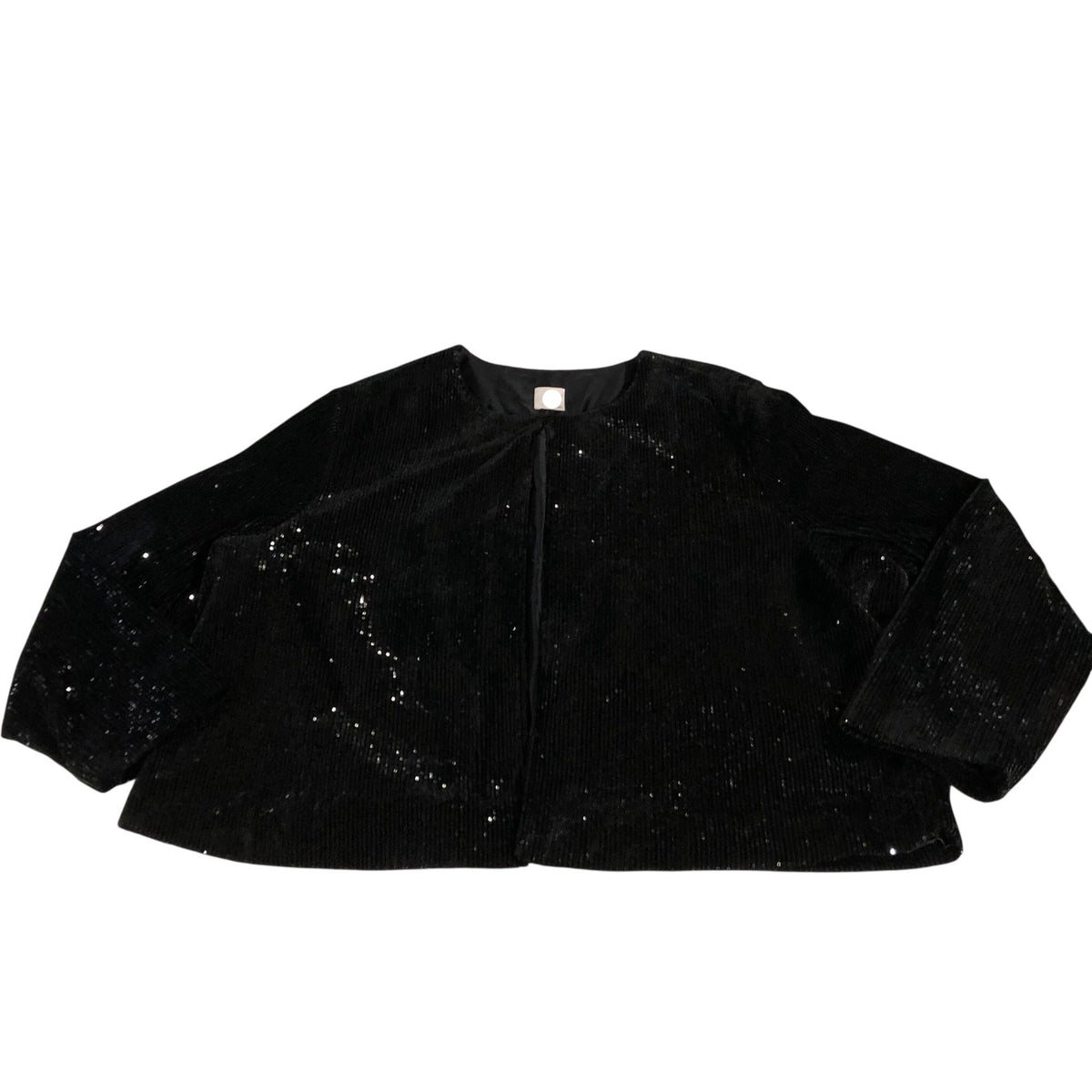 Black Sequin Jacket Size UK24 Women's Sparkly Party