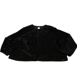 Black Sequin Jacket Size UK24 Women's Sparkly Party