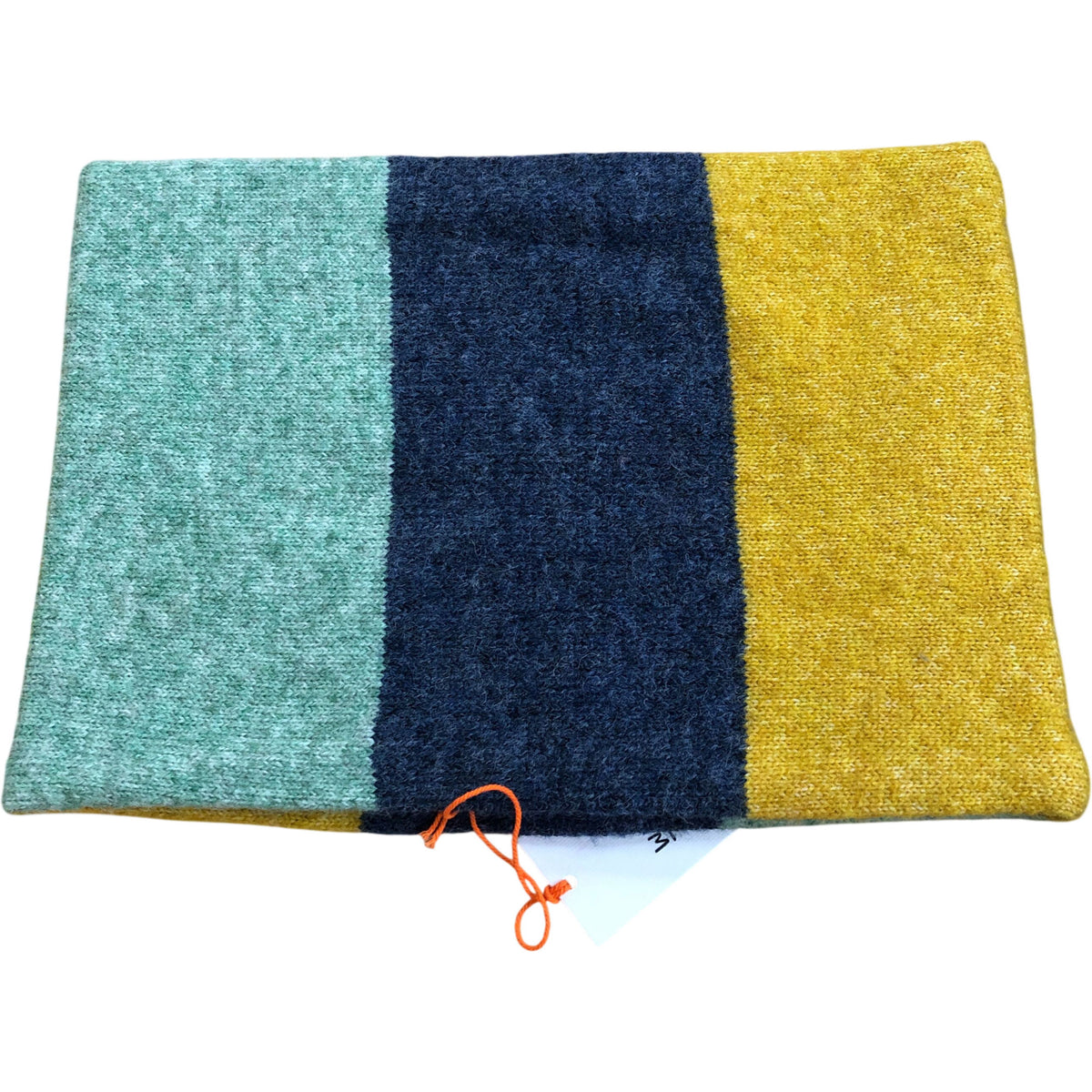 Sienna Knit Snood Teal Multi Warm Knit Wool Blend One Size