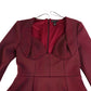 River Island Long Sleeve Dress Women's Burgundy Bodycon Party Dress