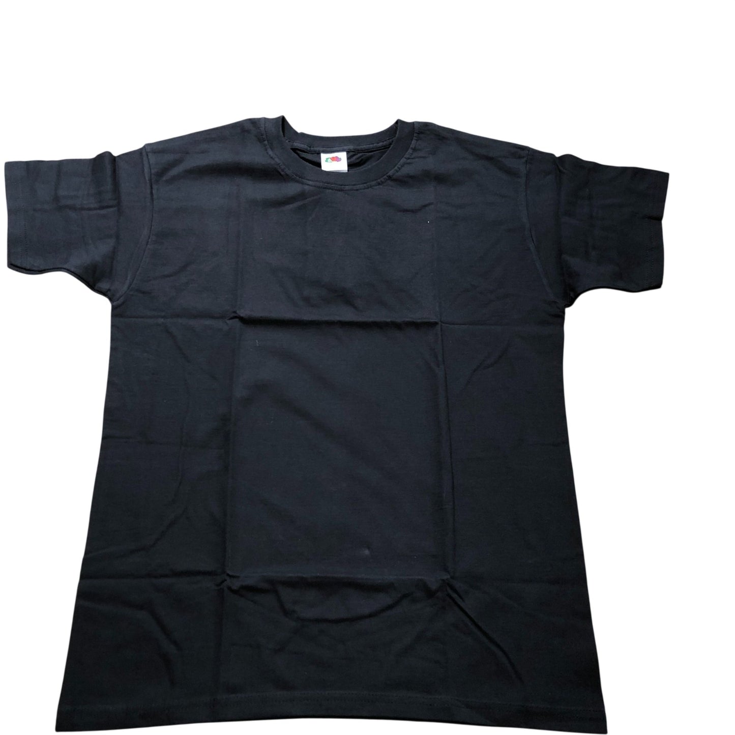Fruit Of The Loom Ringspun Premium T Black T-Shirt Size M Men's Casual Top