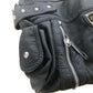 Scarleton Black Handbag Women's Soft Faux Leather Multiple Zipper Pockets
