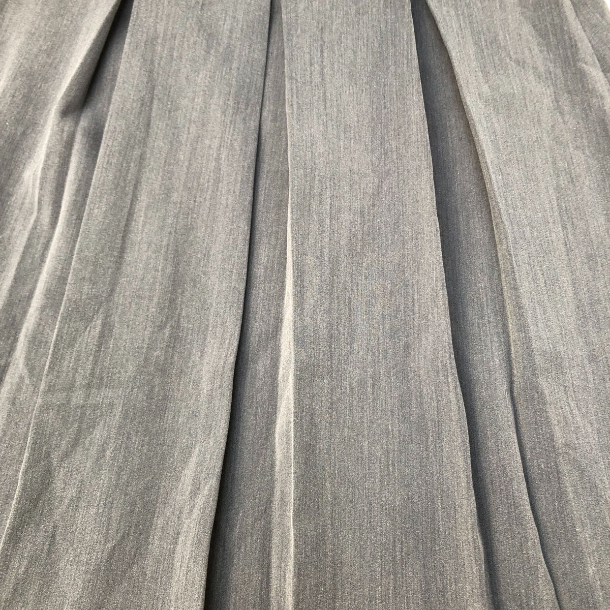 River Island Pleated Midi Skirt UK12 Women's Grey Polyester Blend
