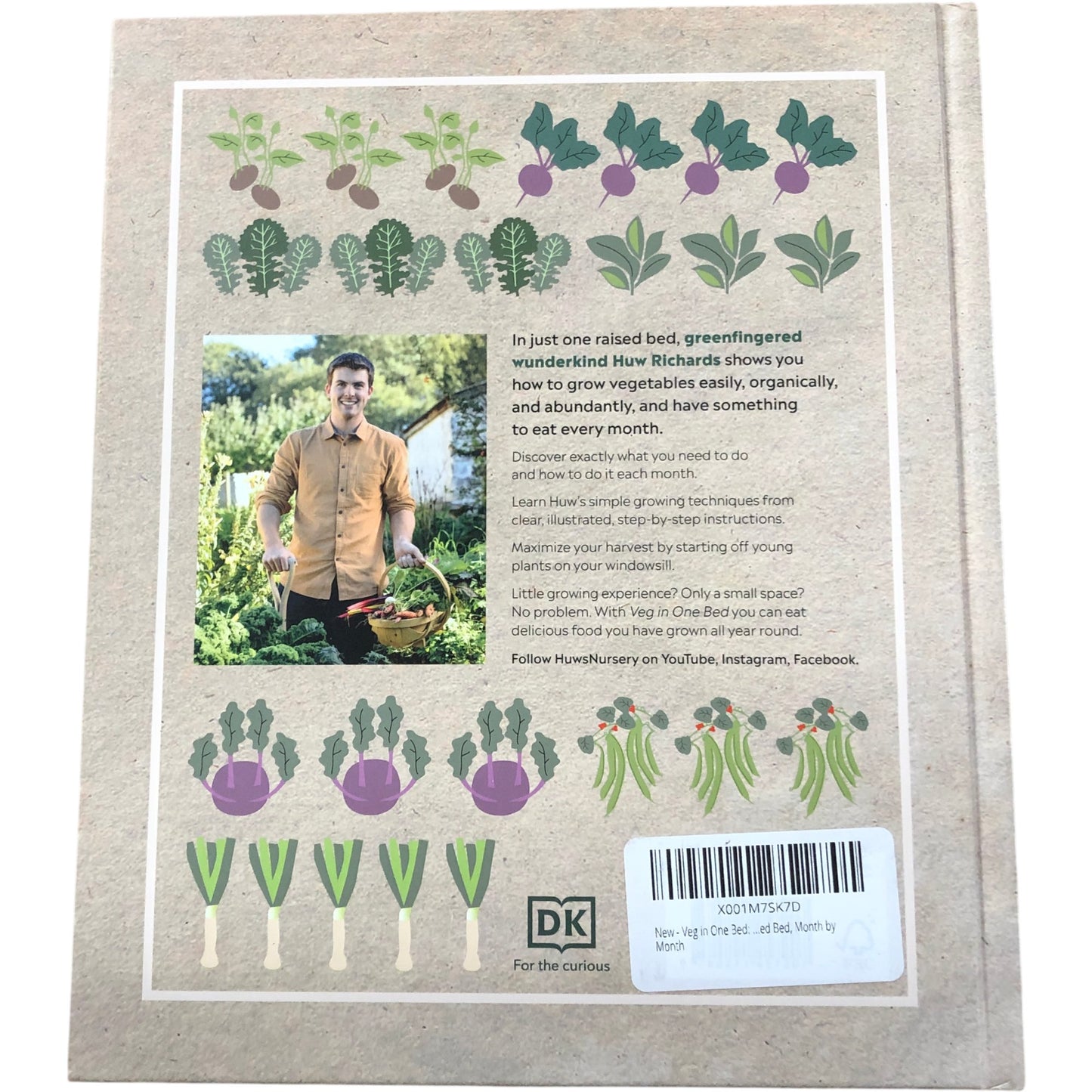 Veg In One Bed Huw Richards Gardening Book How To Grow Vegetables Month By Month