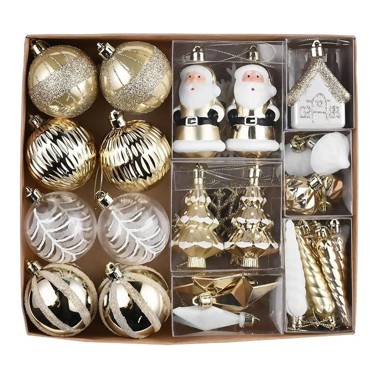 Valery Madelyn Christmas Bauble Set Holiday Ornaments Bundle 40 Pcs
