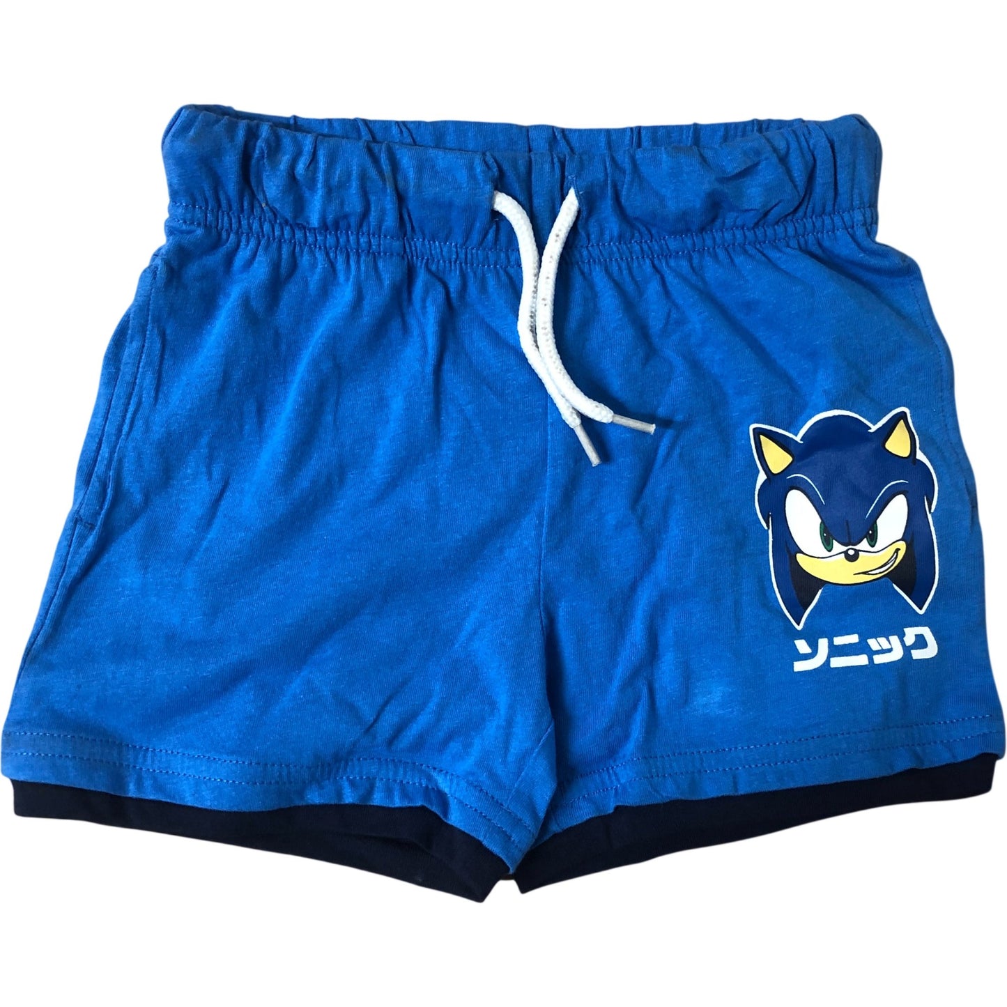 Sonic The Hedgehog Shorts 3 Years 98CM Boys Blue Elastic Waist