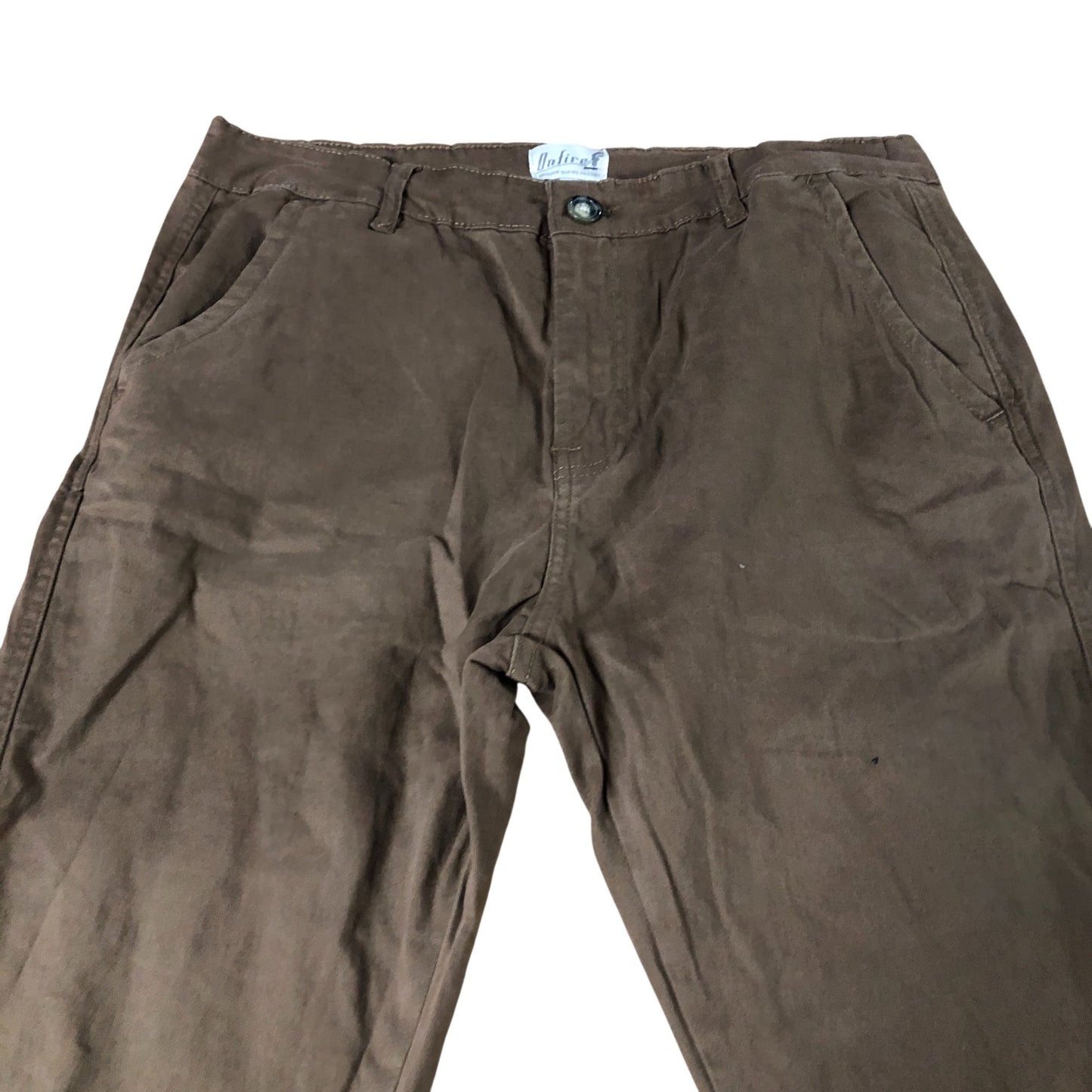 Onfire Casual Trousers W36 L30 Men's Brown Cotton Blend Stretch