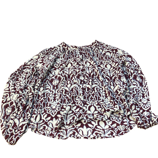 Baukjen Floral Pattern Blouse UK14 Women's Long Sleeve Lightweight Top