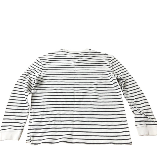 Striped Sweatshirt Long Sleeve White Black 13-14 Years