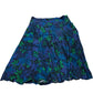Branded Blue Leaf Print Skirt - Size 18
