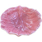 Pink Cabbage Leaf Shaped Ceramic Dish