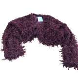 River Island Bolero Jacket Women's Burgundy Fur Soft Outerwear UK Size 12