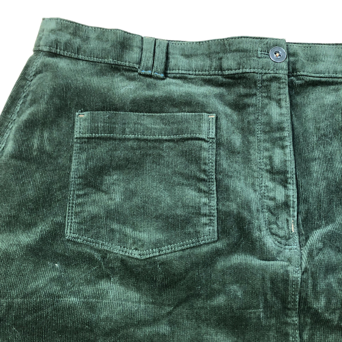 Green Corduroy Mini Skirt Size 18 Women's Casual Fashion