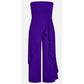 City Chic Jumpsuit Attract XXL/24 Women's Dark Violet Strapless