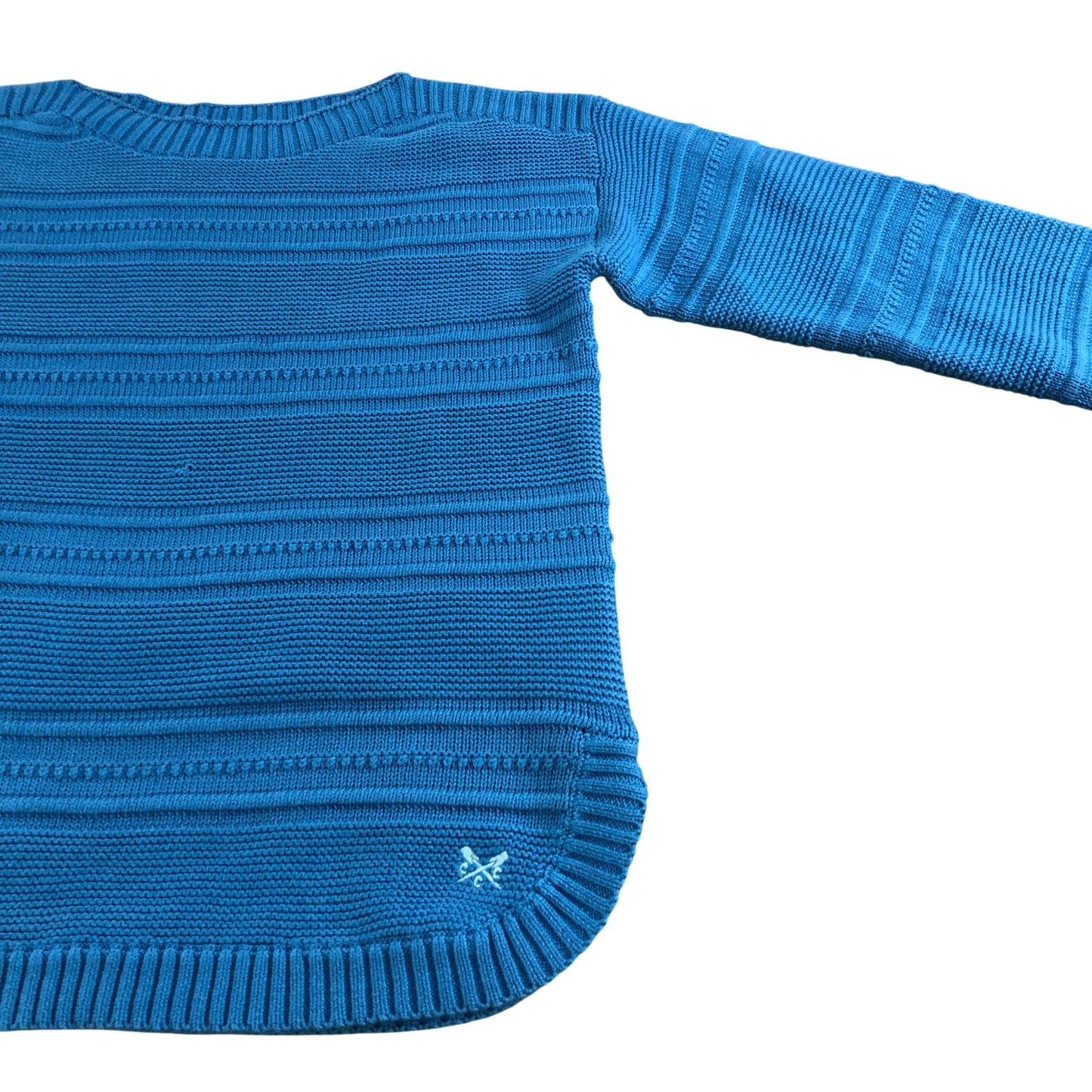 Crew Clothing Company Jumper Size 10 Women's Blue Knit Sweater