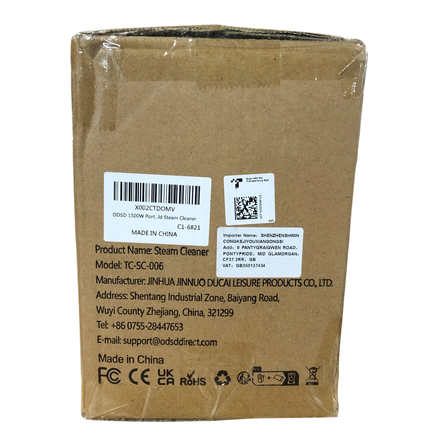 ODSD Steam Cleaner TC-SC-006 1500W Portable Handheld Steam Cleaner