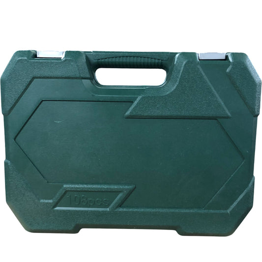 108 Piece Socket Wrench Set With Quick Release Ratchet Tools For DIY Use