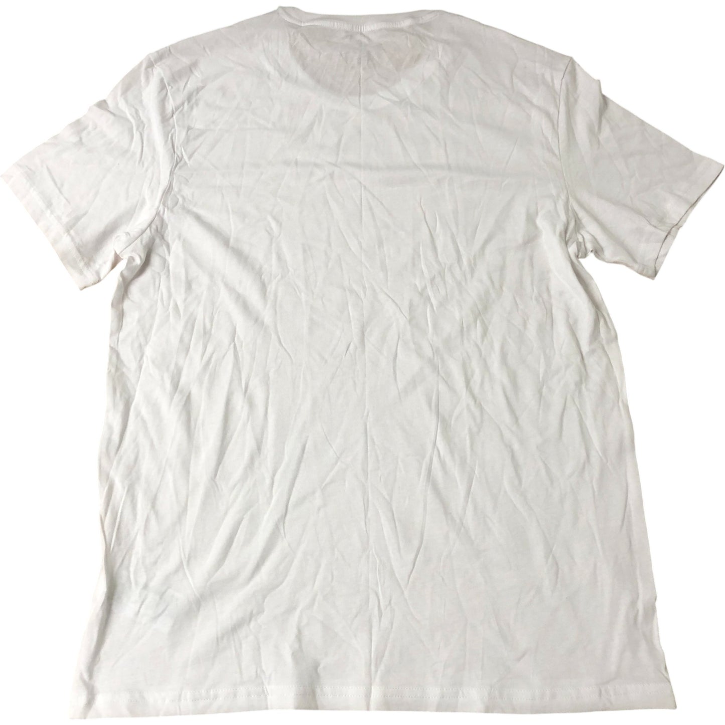 Adidas T-Shirt L Men's White Cotton Short Sleeve Logo Gym Sports