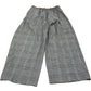 River Island Women's Trousers UK12 High Waist Checked Design Pleated Style