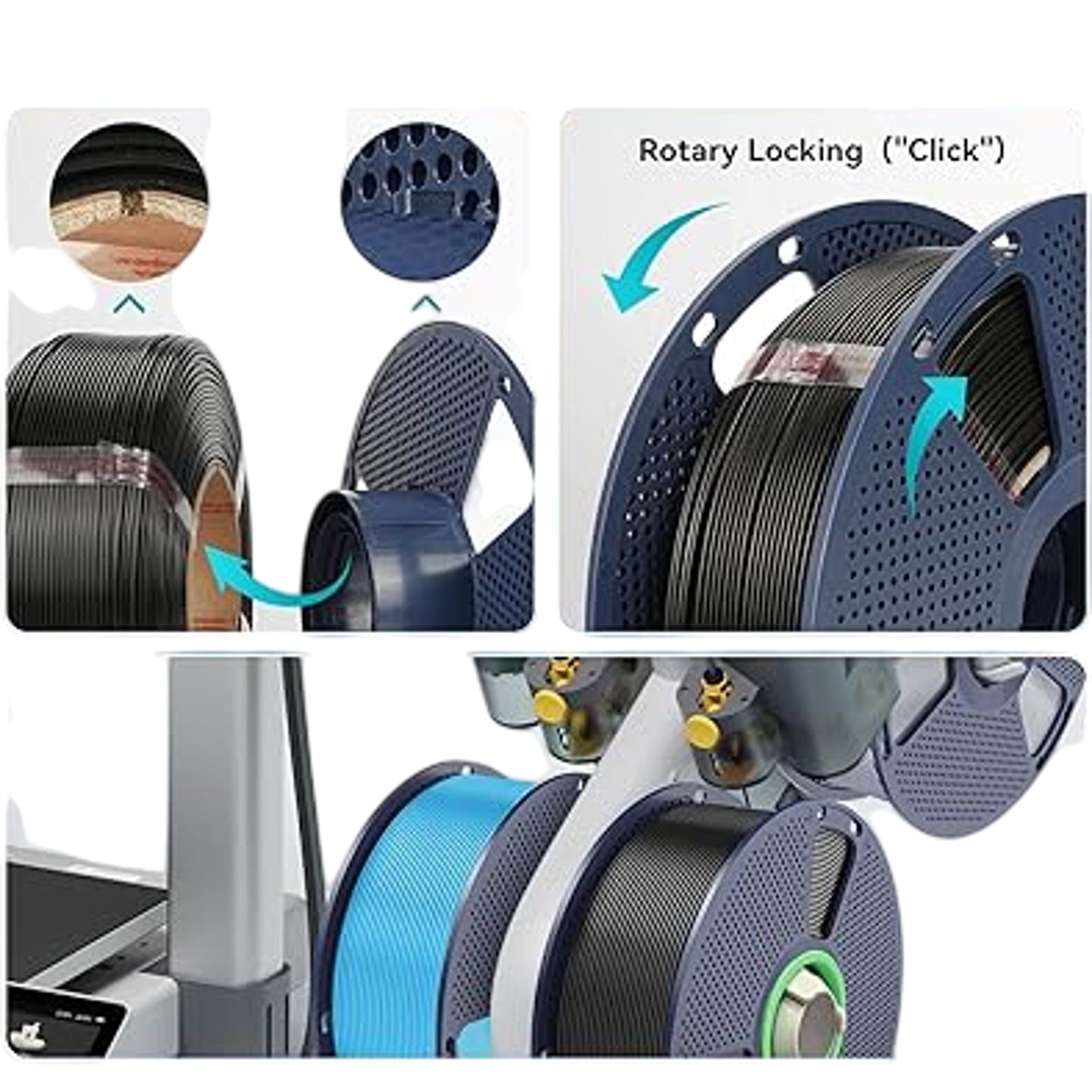 Sunlu PLA Plus 1.75mm 2kg Eco Friendly 3D Printer Filament Green Stronger