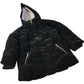River Island Puffer Jacket Women's Black Heart Quilted Warm Hooded 5-6 Years