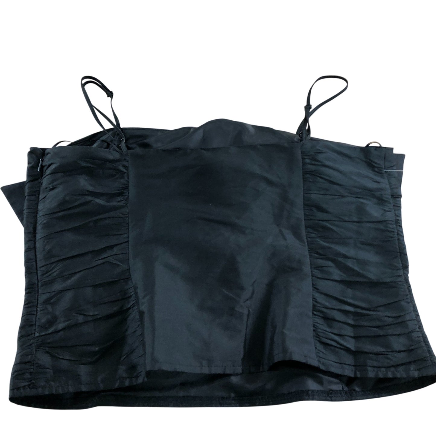 River Island UK12 Women's Black Bow Crop Cami Top