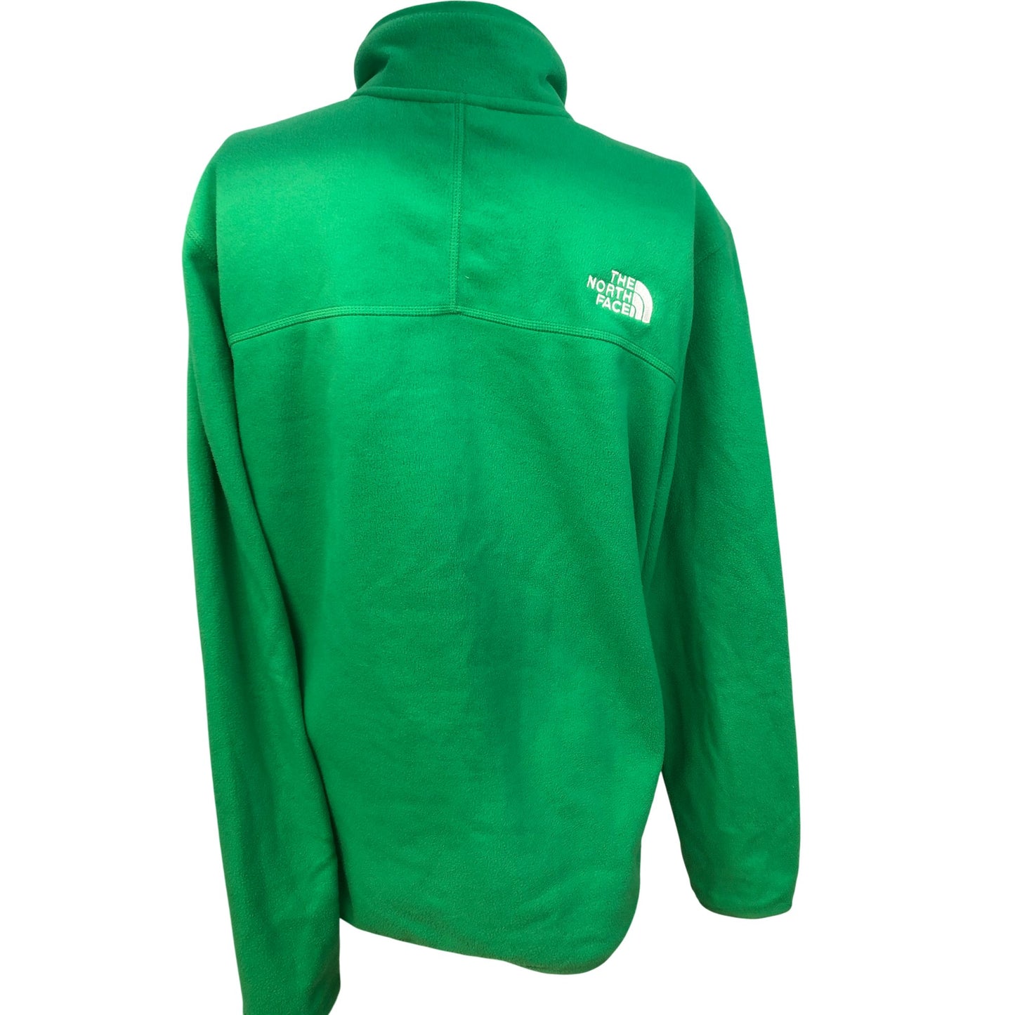 The North Face Green Half Zip Fleece Jumper Men's Medium Outdoor Wear