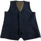 River Island Waistcoat 12Yrs Navy Blue Button Up