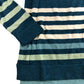 Ophia Stripe Jumper UK8 Women's Teal Multi Organic Cotton Sweater