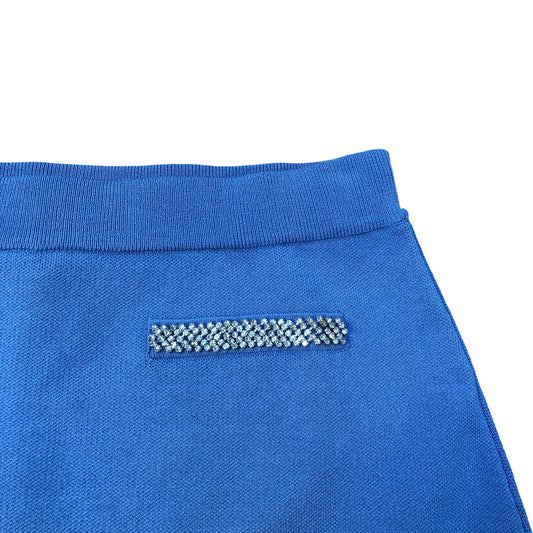 River Island Blue Knitted Mini Skirt