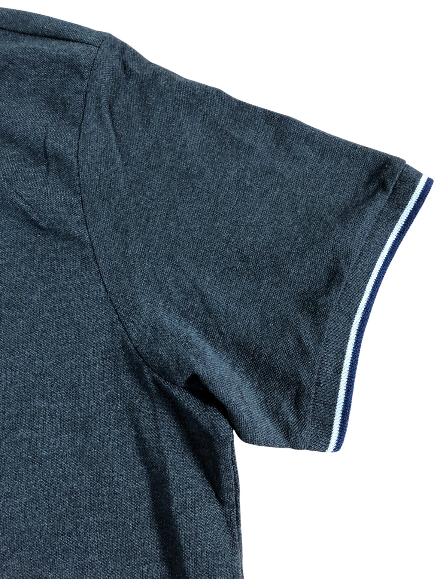 KANGAROO POO Polo Shirt Size L Mens Grey Casual Cotton Blend Short Sleeve