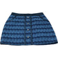 River Island Tweed Mini Skirt UK12 Women's Blue Patterned with Pocket Detail