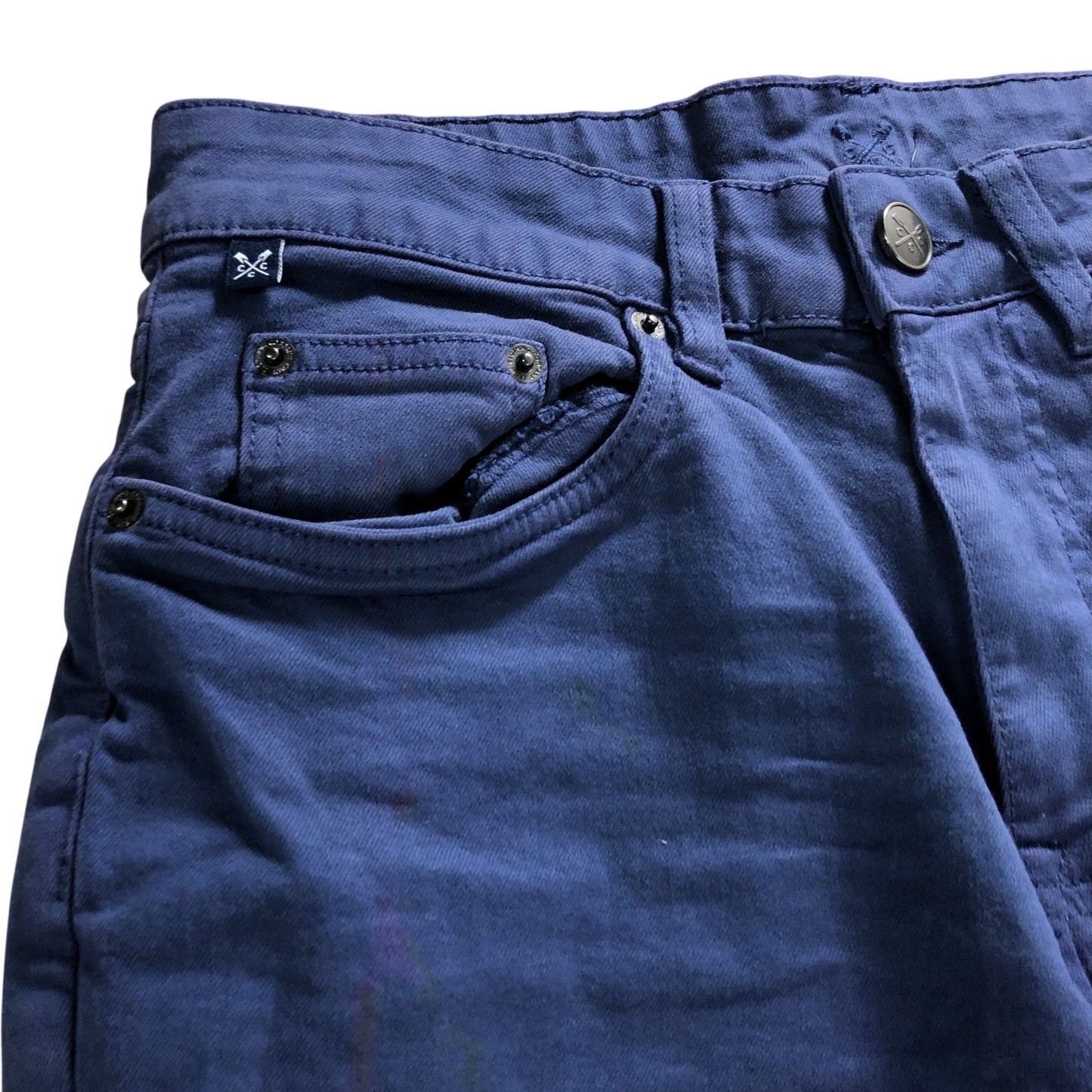 Crew Clothing Company Slim Fit Jeans 30R Men's Cotton Stretch Navy Trousers