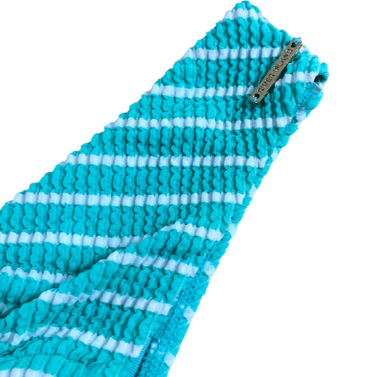 River Island UK8 Women's Striped Classic Bikini Swimwear Blue