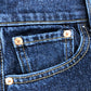 GAP 90s Straight High Rise Jeans 30 Regular Men's Dark Blue Denim Trousers