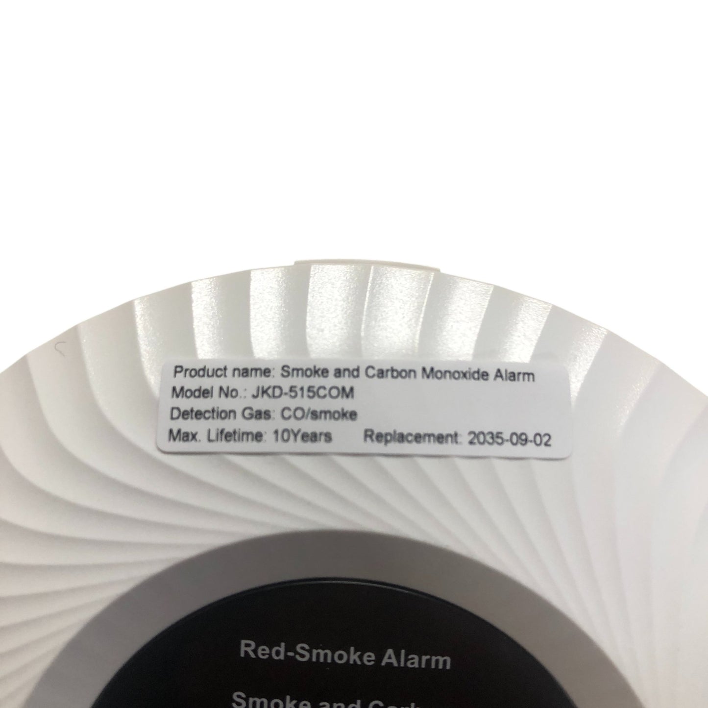 Smoke And CO Alarm JKD 515COM Battery Powered LCD Display 2 Pack