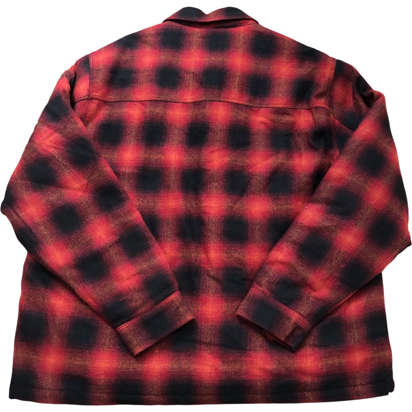 River Island Red Black Checked Overshirt XXL Men's Casual Flannel Jacket