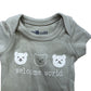 So Cute Baby Bodysuit 0-3 Months Welcome World Organic Cotton Infant Outfit