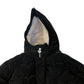 River Island Puffer Jacket Women's Black Heart Quilted Warm Hooded 5-6 Years