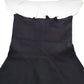 River Island Women's Black Top Size S With White Ruffled Neckline
