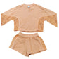 River Island Girls Outfit Set Age 5 6 Years Peach Embroidered Shorts Top