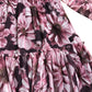 Branded Floral Print Dress Girls Stylish Puff Sleeve Long 12-18 Months