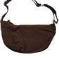 AUCUU Crossbody Crescent Bag Brown Corduroy