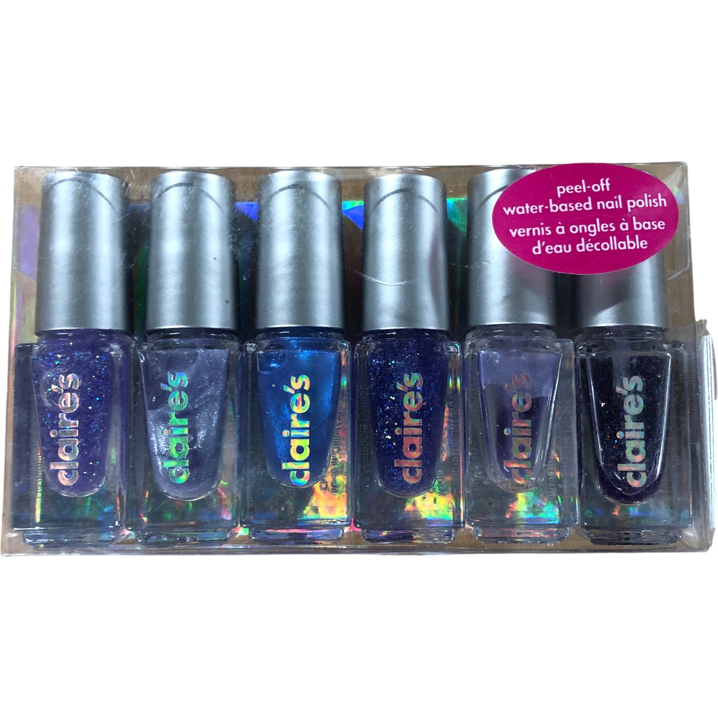 Claire's Peel Off Water Based Nail Polish Set Multi Colour 18 Pack Variety