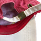 Baseball Cap Washed Red Adjustable Cotton Blend Casual Hat