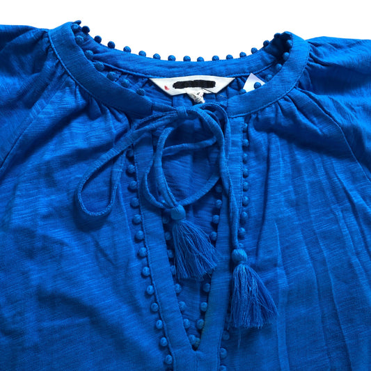 Boden Blue Pom Pom Dress - Size 12R