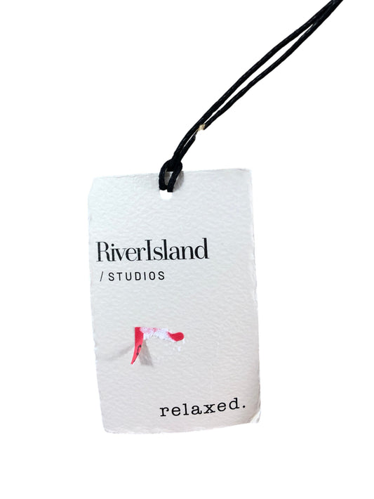 River Island Relaxed Cream Camisole UK8 Women's Button Detail Strappy Top