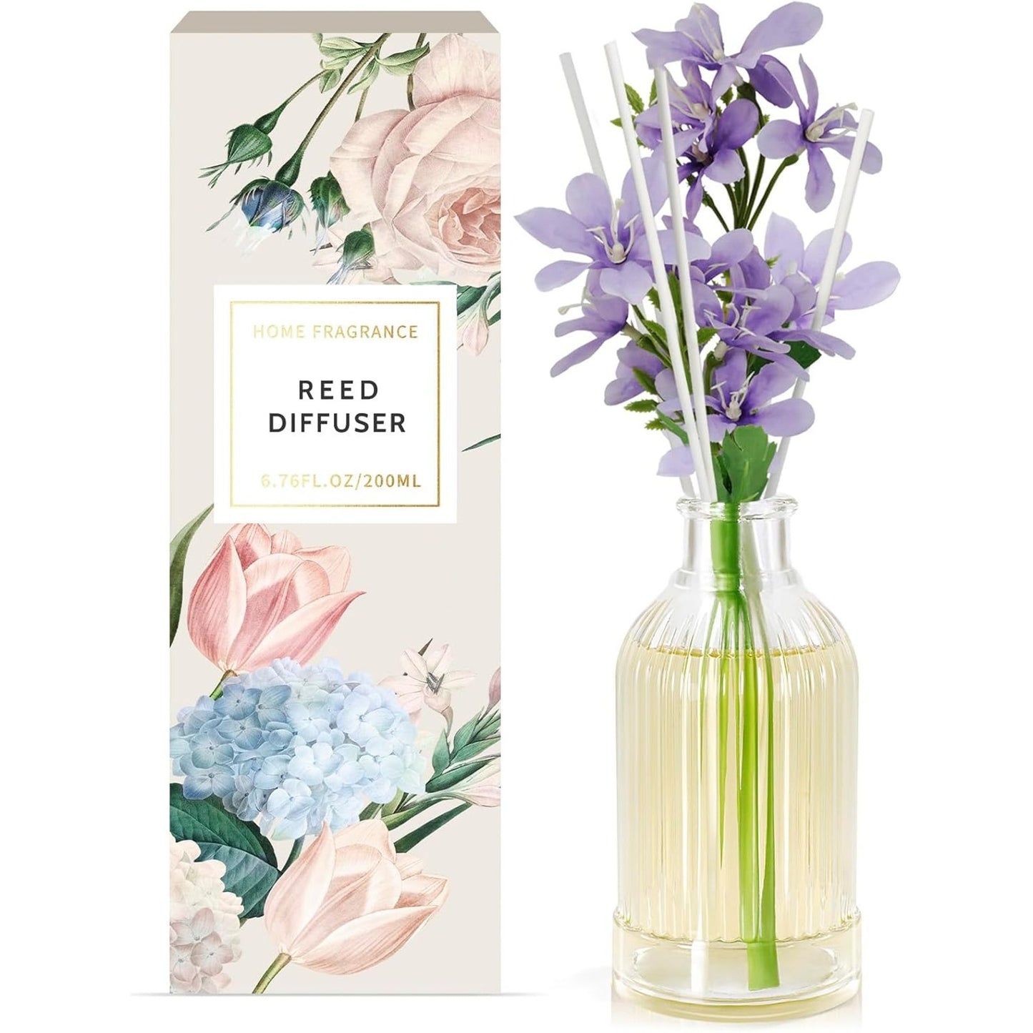 Scent Hi Reed Diffuser 200ml Floral Home Fragrance Set Freesia Scent