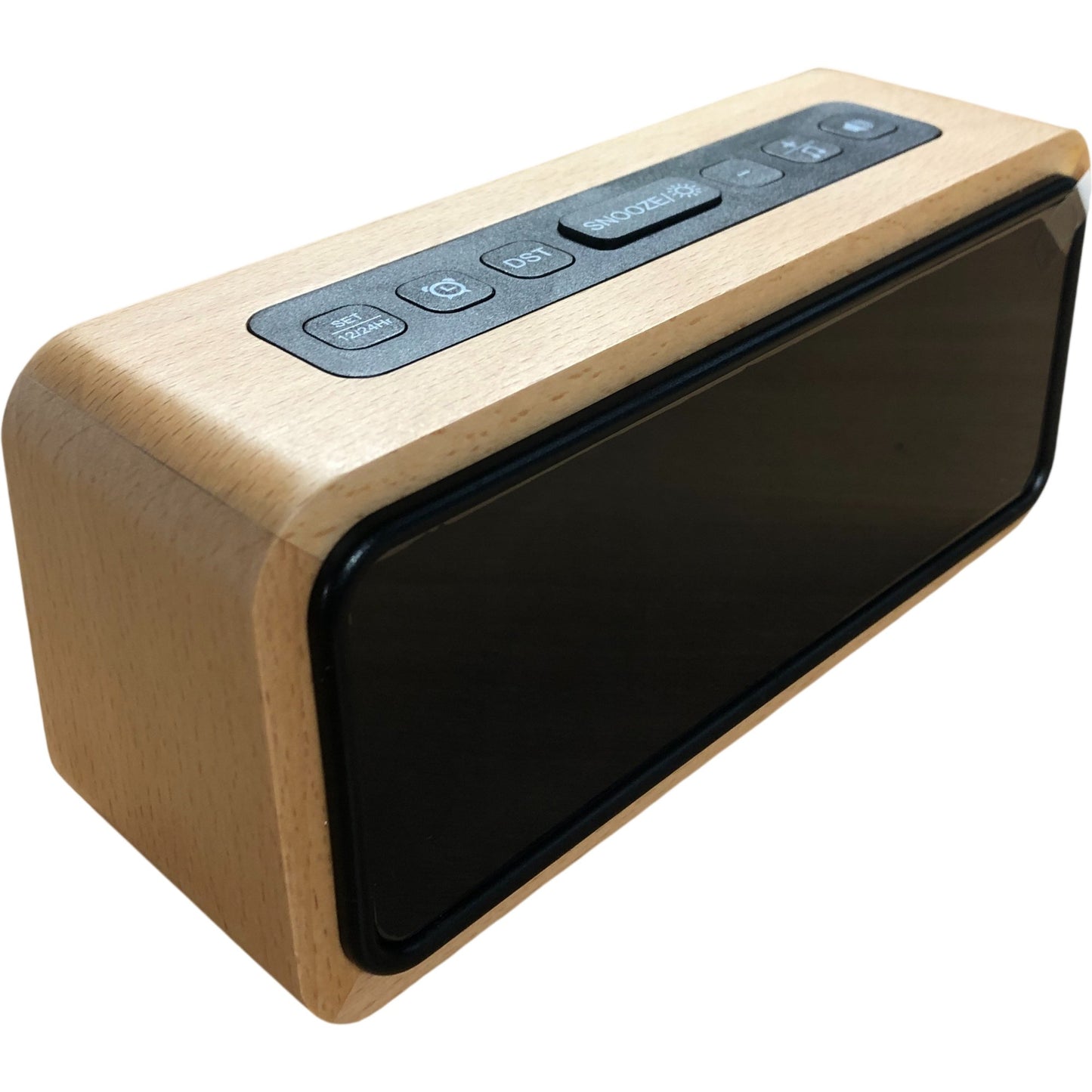 Netzu W318B Wooden Digital Alarm Clock Stylish Design Sleep Timer Function