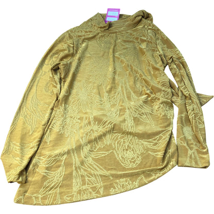 River Island Long Sleeve Sweater Women's Floral Design Yellow Pattern